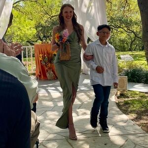 Elegant Green Bridesmaid Dress